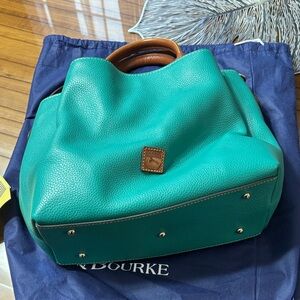 Dooney & Bourke Teal Leather Shoulder Bag